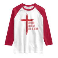 God Forbid A White Boy Get A Lil Motion Raglan Shirt Funny Christian Quote Meme - Wonder Print Shop