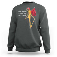 God Forbid A White Boy Get A Lil Motion Sweatshirt Marcus The Worm Robert Meme Cosplay - Wonder Print Shop
