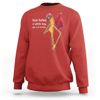 God Forbid A White Boy Get A Lil Motion Sweatshirt Marcus The Worm Robert Meme Cosplay - Wonder Print Shop