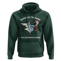 Christmas Goose Nurse Hoodie Dancing Through The Lightning Strikes - Wonder Print Shop
