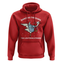 Christmas Goose Nurse Hoodie Dancing Through The Lightning Strikes - Wonder Print Shop