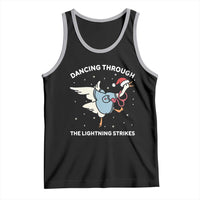 Christmas Goose Nurse Tank Top Dancing Through The Lightning Strikes - Wonder Print Shop