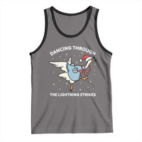 Christmas Goose Nurse Tank Top Dancing Through The Lightning Strikes - Wonder Print Shop