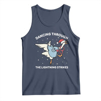 Christmas Goose Nurse Tank Top Dancing Through The Lightning Strikes - Wonder Print Shop