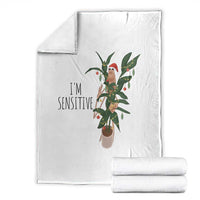 Marcus The Worm Robert Christmas Meme Throw Blanket I Am Sensitive - Wonder Print Shop