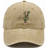 Marcus The Worm Robert Christmas Meme Washed Cotton Baseball Cap I Am Sensitive