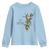 Marcus The Worm Robert Christmas Meme Youth Sweatshirt I Am Sensitive - Wonder Print Shop