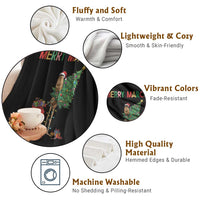 Marcus The Worm Christmas Meme Throw Blanket - Wonder Print Shop