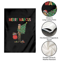 Marcus The Worm Christmas Meme Garden Flag - Wonder Print Shop