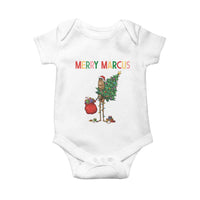 Marcus The Worm Christmas Meme Baby Onesie - Wonder Print Shop