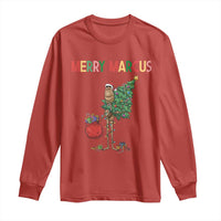 Marcus The Worm Christmas Meme Long Sleeve Shirt - Wonder Print Shop