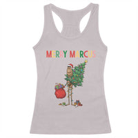 Marcus The Worm Christmas Meme Racerback Tank Top - Wonder Print Shop