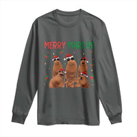 Marcus The Worm Christmas Meme Long Sleeve Shirt Funny Brain Rot Gen Z Xmas - Wonder Print Shop