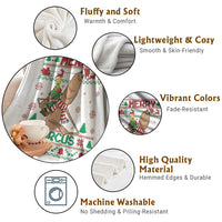 Marcus The Worm Robert Meme Christmas Throw Blanket Funny Brain Rot Xmas - Wonder Print Shop