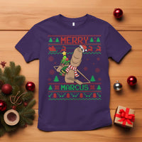Marcus The Worm Robert Meme Christmas T Shirt Funny Brain Rot Xmas - Wonder Print Shop