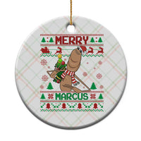 Marcus The Worm Robert Meme Christmas Ceramic Ornament Funny Brain Rot Xmas - Wonder Print Shop