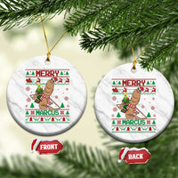 Marcus The Worm Robert Meme Christmas Ceramic Ornament Funny Brain Rot Xmas - Wonder Print Shop