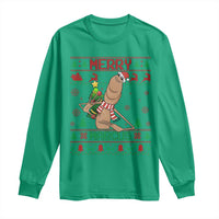 Marcus The Worm Robert Meme Christmas Long Sleeve Shirt Funny Brain Rot Xmas - Wonder Print Shop