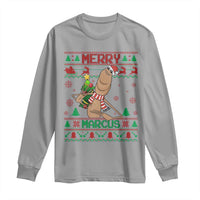 Marcus The Worm Robert Meme Christmas Long Sleeve Shirt Funny Brain Rot Xmas - Wonder Print Shop