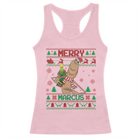 Marcus The Worm Robert Meme Christmas Racerback Tank Top Funny Brain Rot Xmas - Wonder Print Shop