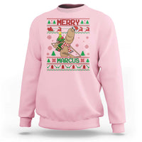 Marcus The Worm Robert Meme Christmas Sweatshirt Funny Brain Rot Xmas - Wonder Print Shop