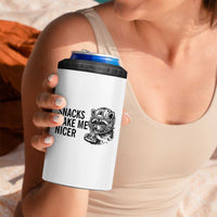 Funny Raccoon Eating Pizza 4 in 1 Can Cooler Tumbler Snacks Make Me Nicer