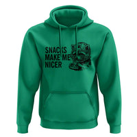 Funny Raccoon Eating Pizza Hoodie Snacks Make Me Nicer