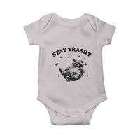 Funny Raccoon Meme Baby Onesie Stay Trashy