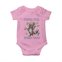 Mardi Gras Raccoon Baby Onesie Feral Girl Mardi Gras