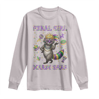 Mardi Gras Raccoon Long Sleeve Shirt Feral Girl Mardi Gras