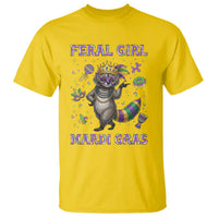 Mardi Gras Raccoon T Shirt Feral Girl Mardi Gras