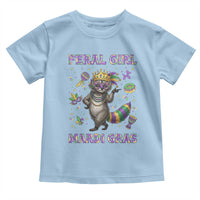 Mardi Gras Raccoon Toddler T Shirt Feral Girl Mardi Gras