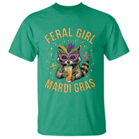 Mardi Gras Raccoon T Shirt Feral Girl Mardi Gras Trash Panda