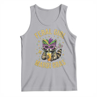 Mardi Gras Raccoon Tank Top Feral Girl Mardi Gras Trash Panda
