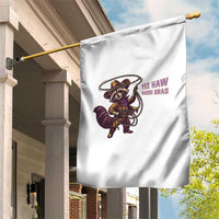 Mardi Gras Raccoon Garden Flag Yee Haw Cowboy Mardi Gras Carnival Trendy Meme