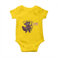 Mardi Gras Raccoon Baby Onesie Yee Haw Cowboy Mardi Gras Carnival Trendy Meme