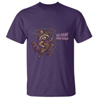 Mardi Gras Raccoon T Shirt Yee Haw Cowboy Mardi Gras Carnival Trendy Meme