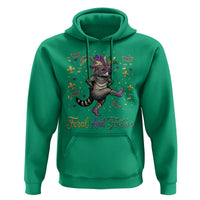 Mardi Gras Raccoon Hoodie Feral And Festive