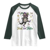 Mardi Gras Raccoon Raglan Shirt Feral And Festive
