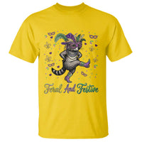 Mardi Gras Raccoon T Shirt Feral And Festive