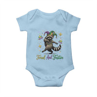Mardi Gras Raccoon Baby Onesie Feral And Festive Trased Panda