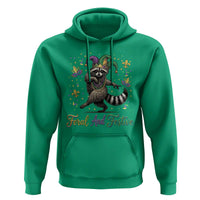 Mardi Gras Raccoon Hoodie Feral And Festive Trased Panda