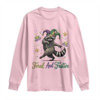 Mardi Gras Raccoon Long Sleeve Shirt Feral And Festive Trased Panda