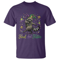 Mardi Gras Raccoon T Shirt Feral And Festive Trased Panda