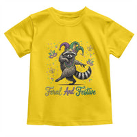 Mardi Gras Raccoon Toddler T Shirt Feral And Festive Trased Panda