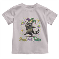 Mardi Gras Raccoon Toddler T Shirt Feral And Festive Trased Panda