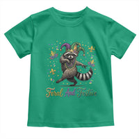 Mardi Gras Raccoon Toddler T Shirt Feral And Festive Trased Panda