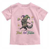 Mardi Gras Raccoon Toddler T Shirt Feral And Festive Trased Panda