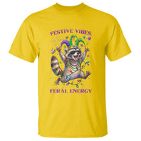 Mardi Gras Raccoon T Shirt Festive Vibes Feral Energy