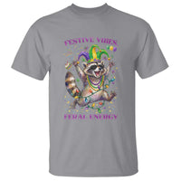 Mardi Gras Raccoon T Shirt Festive Vibes Feral Energy